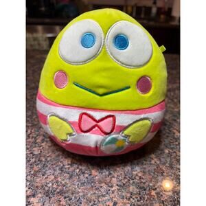 Squishmallow 6.5" Sanrio KEROPPI with Beach Ball Excellent Condtion
